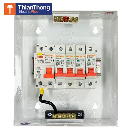Bewon ตู้ไฟกันดูด ตู้คอนซูมเมอร์กันดูด บีวัน Consumer Unit RCBO 4 ช่อง ...