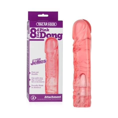 Doc Johnson Dildo Vac U Lock Crystal Jellies Pink Kuantokusta