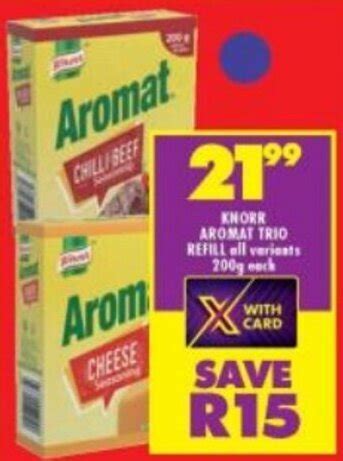 Knorr Aromat Trio Refill All Variants G Offer At Shoprite