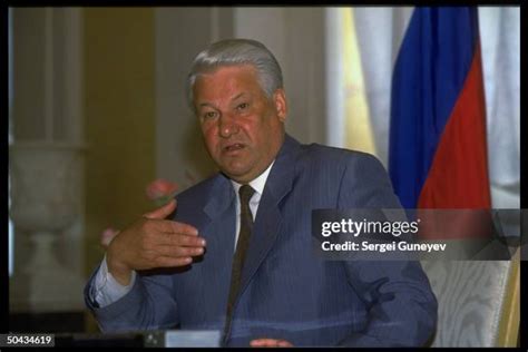 Boris N. Yeltsin In His Office Photos and Premium High Res Pictures ...