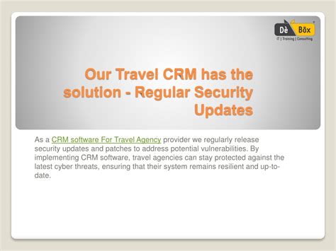 Ppt The Importance Of Best Travel Crm Software Information Powerpoint