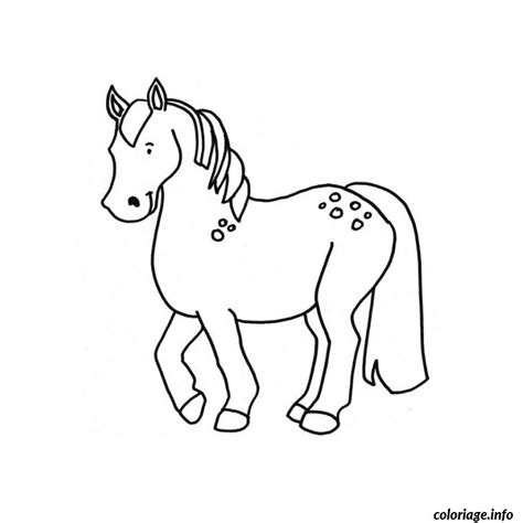 Coloriage Poney Dessin Poney à Imprimer