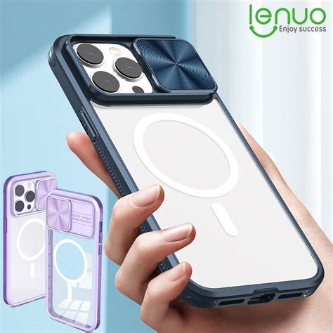 Lenuo Transparent Magnetic Phone Case For Apple Iphone Pro Max