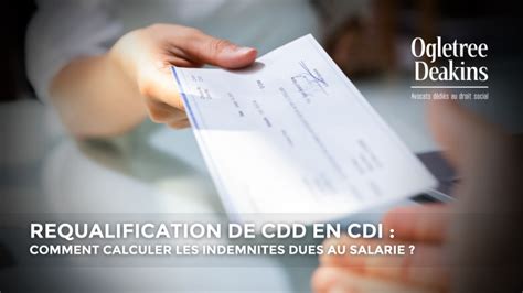 Requalification De Cdd En Cdi Comment Calculer Les Indemnit S Dues Au