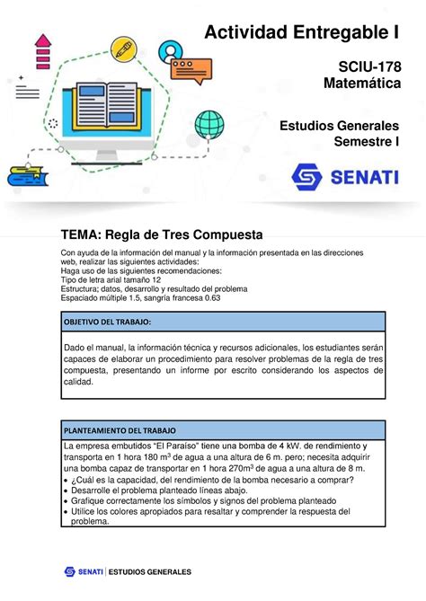 Sciu Actividad Entregable Estudios Generales Matem Tica Actividad