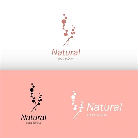 Vecteur Gratuit De Logo Esthétique Naturel Vecteur Premium