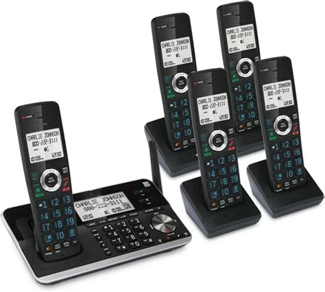 Buy 5 Handset Cordless Phone Expandable Phone System With Answering