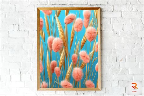 Pampas Grass Seamless Pattern Wall Art Graphic By Ricco Art · Creative