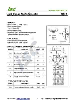 N Mosfet Datasheet Equivalente Reemplazo Hoja De