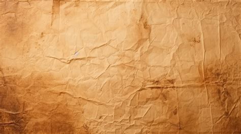 Brown Crumpled Paper A Vintage Textured Background Brown Wallpaper