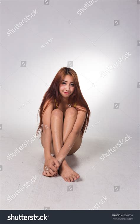 Sexy Asian Woman White Lingerie On Stock Photo 613249370 Shutterstock