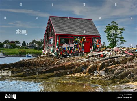 Bailey Island In Casco Bay Maine Stock Photo Alamy