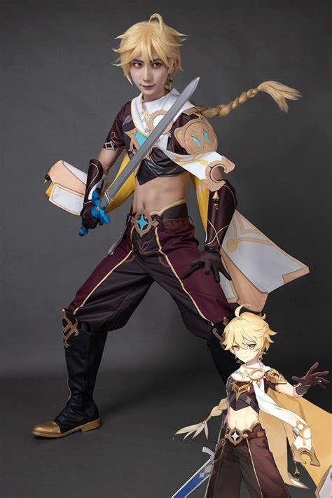 Genshin Impact Traveler Aether Cosplay Costume C00280 A Cosplay