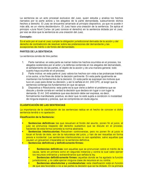 Guia De Derechos Humanos Y Garantias Procesales La Sentencia Es Un Acto