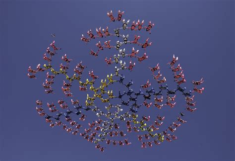 Largest all-female skydiving formation-world record set by181 skydivers