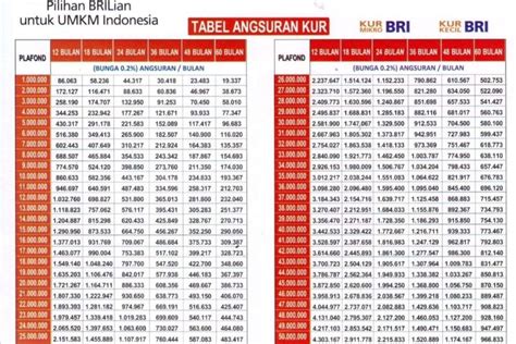 Info Tabel KUR BRI 2023 Dibuka Untuk Umum Kapan Dan Besaran Angsuran