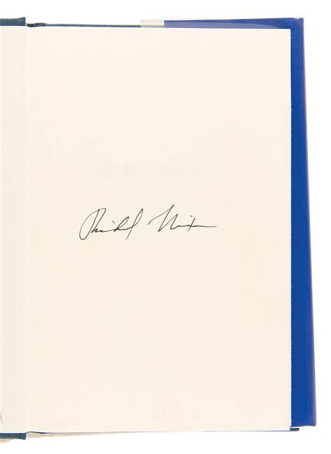 Richard Nixon Signed Book Real Peace Rr Auction