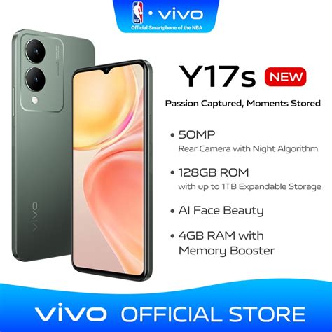 SALE Vivo Y17s 50MP Camera 128GB ROM 5000mAh 4GB 4GB RAM