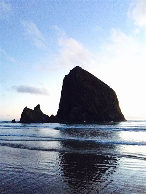 Sunset Cannon Beach Oregon Haystack Rock The Goonies Cannon