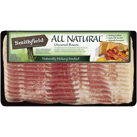 Smithfield Naturally Hickory Smoked Uncured Bacon From Jewel Osco