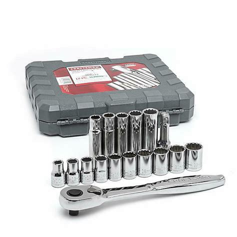 Craftsman 17 Piece 12 Point 1/2" Drive Metric Socket Set - Everything Else