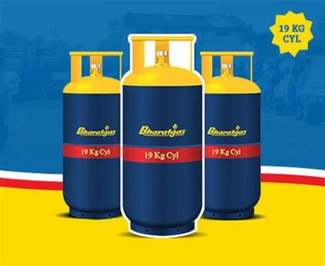 Bharatgas Kg Commercial Gas Cylinder At Rs One Piece