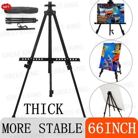 Jual Standing Easel Stand Holder Lukisan Holder Easel Besi Tripod