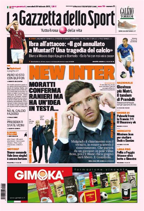 Gazzetta Dello Sport New Inter