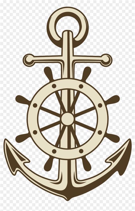 Anchor Ships Wheel Paper Clip Art Anchor And Wheel Png Free