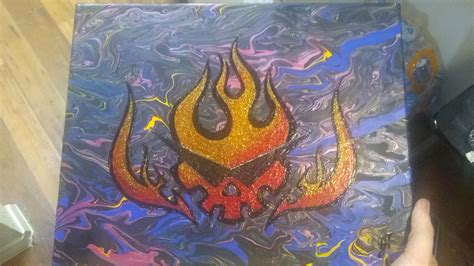 Gurren Lagann painting I did a few years ago : r/AnimeART