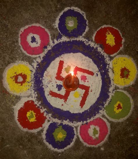 Nepali Festival Tihar stock image. Image of rangoli - 131233453