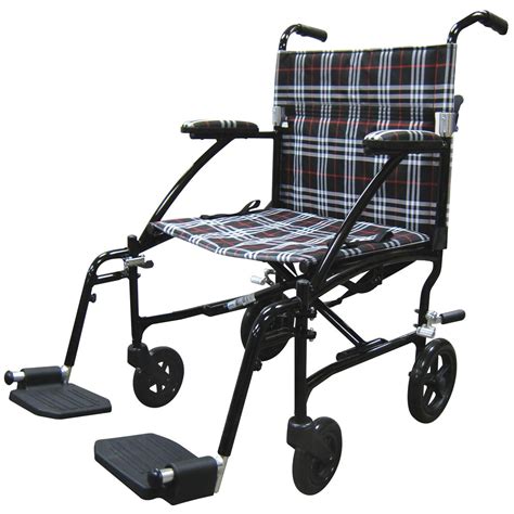 Drive Medical Fly-Lite Aluminum Transport Chair - 233018, Independent ...