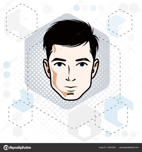 Male Face Icon Stock Vector Image By Ostapius 155505026