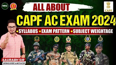 Capf Ac Exam Pattern Upsc Capf Ac Syllabus Exam Pattern