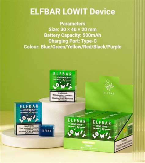 Elfbar Lowit Puffs Reusable Vape Pod Kit Elf Bar Disposable Pre