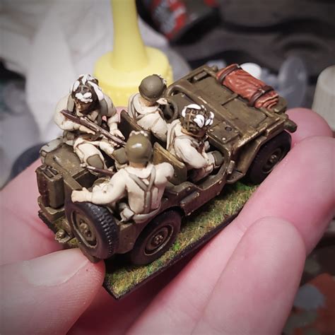 3D Printable Jeeps US WWII 28mm For Wargame By Eskice Miniature Aron