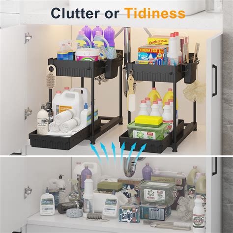 Snapklik Sevenblue 2 Pack Under Sink Organizers And Storage 2