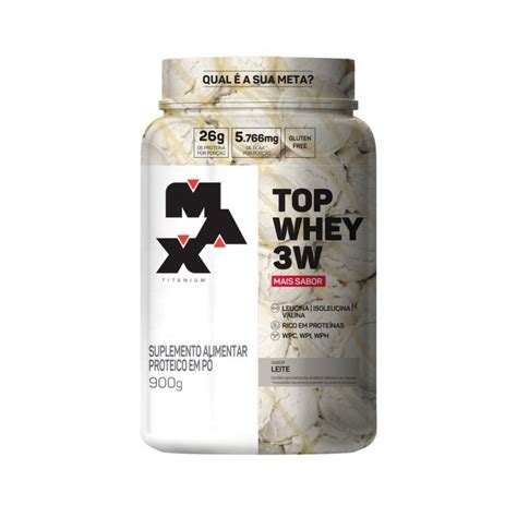 Top Whey 3W 900g Whey Protein Concentrada Isolada E Hidrolisada