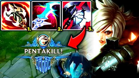 Riven Top Meta Build Is Still Too Strong 1v9 Penta Kill S13 Riven