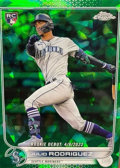 Julio Rodriguez 2022 Topps Chrome Update Sapphire Edition US62 Rookie