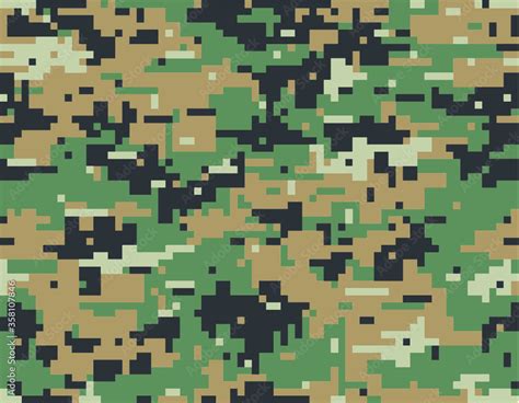 MARPAT camouflage seamless pattern. Digital (pixelated) texture. Stock ...