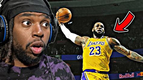 Lebron James Top Dunks Reaction Youtube