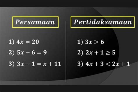 Contoh Persamaan Dan Pertidaksamaan Linear Dalam Kehidupan Sehari Hari