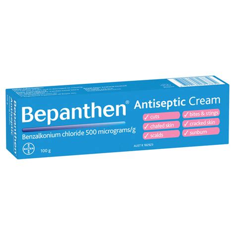 Bepanthen Antiseptic Cream 100g Each Myaussiechemist