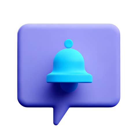 3d Reminder Popup Bell Notification Chat Message 28241865 Png