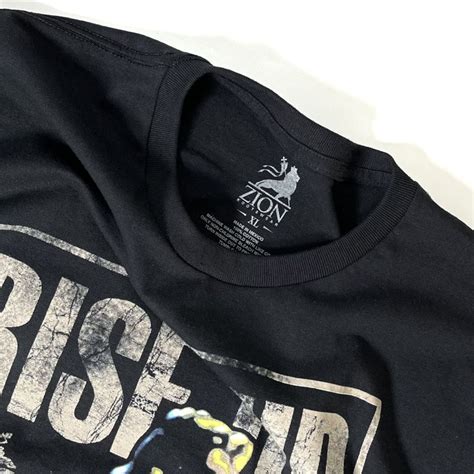 Zion Rootswear Bob Marley Rise Up T Shirts Black ザイオンルーツウェア ライズアップ T