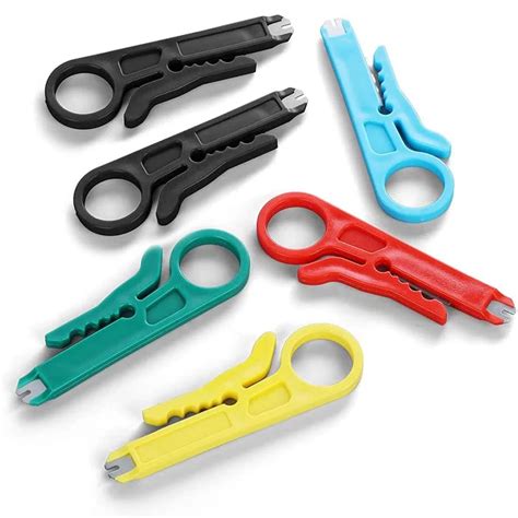 3 Cores Mini Bolso Portátil Fio Stripper Faca Crimper Alicate