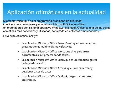 Aplicaciones Ofimaticas Ppt