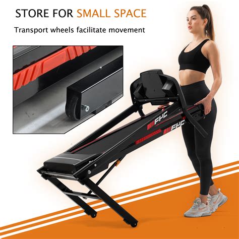 Fyc Compact Foldable 3 5hp Treadmill 330 Lbs Capacity Portable 12