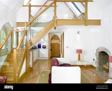 Renovated old school house interior Stock Photo - Alamy